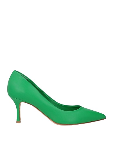 THE SELLER Pumps Grün Leder