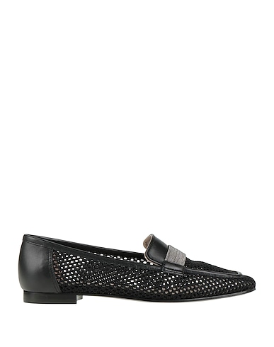 FABIANA FILIPPI Loafers Soft Leather, Textile fibres