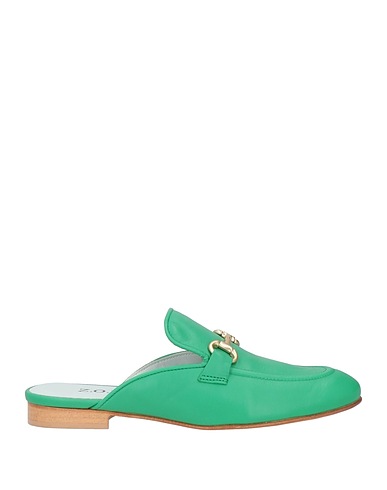 Z.O.E. Mule e zoccoli Verde Pelle