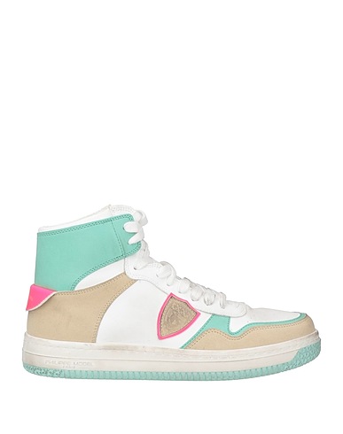 ACBC x PHILIPPE MODEL Sneakers White Leather, Textile fibers