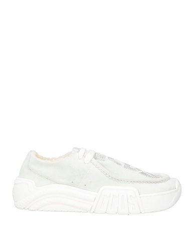 GCDS Laced shoes Off white Leather, Textile fibers