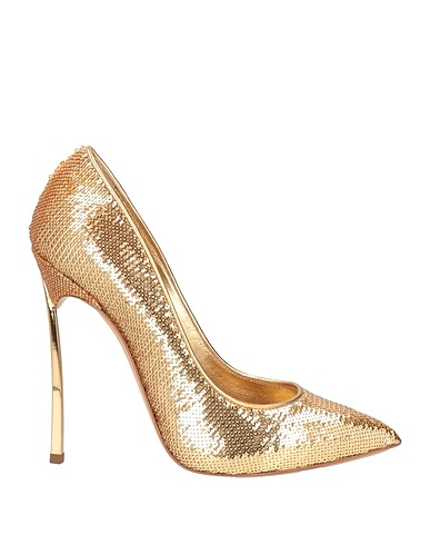 CASADEI Pump Gold Textile fibers