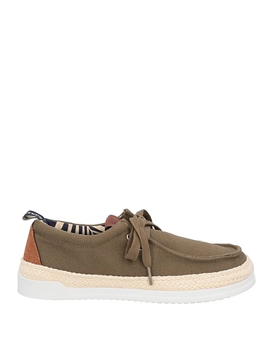 DOCKSTEPS Laced shoes Military green Textile fibres