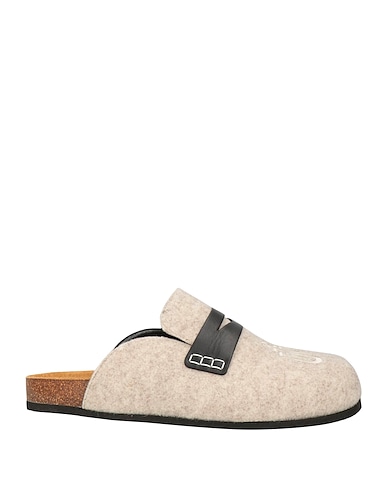 JW ANDERSON Mules und Clogs Hellgrau Gewebefasern, Leder
