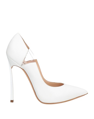 CASADEI Court White Soft Leather, Plastic