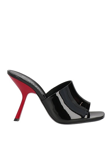 EVANGELIE SMYRNIOTAKI x SERGIO ROSSI Sandals Black Soft Leather