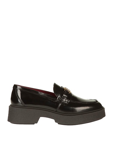 TOMMY HILFIGER Mokassins Schwarz Leder
