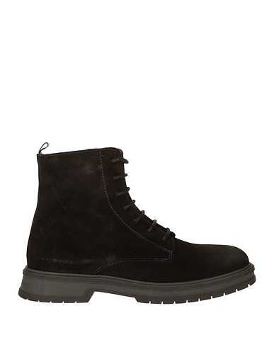 TOMMY HILFIGER Stiefelette Schwarz Leder
