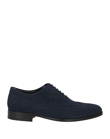 TOD'S Laced shoes Navy Leather