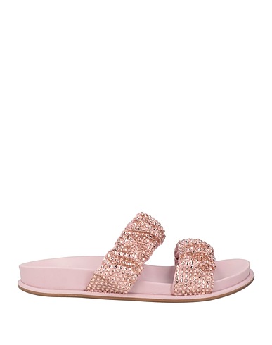 LE SILLA Sandals Light pink Textile fibers