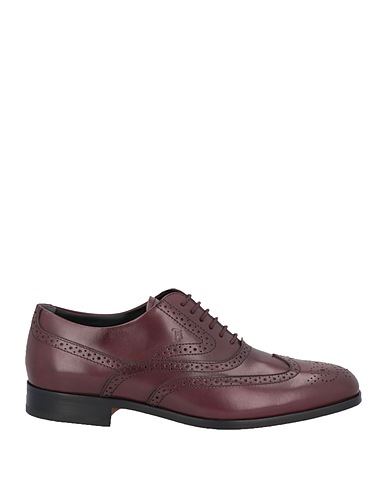 TOD'S Laced shoes Plum Soft Leather