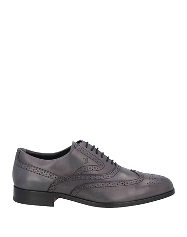 TOD'S Stringate Piombo Pelle