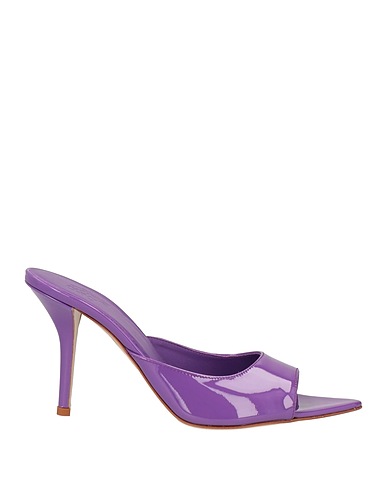 GIA BORGHINI Sandals Purple Leather