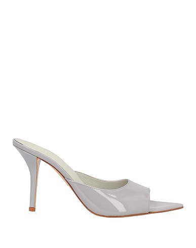 GIA BORGHINI Sandalen Hellgrau Leder