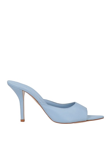 GIA BORGHINI Sandals Pastel blue Soft Leather