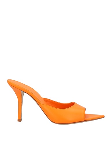 GIA BORGHINI Sandalen Orange Leder