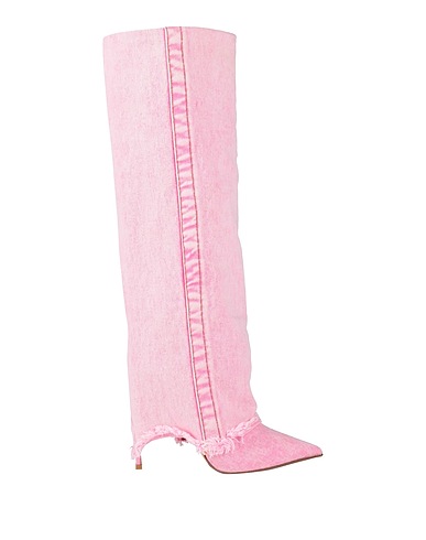 LE SILLA Boots Pink Textile fibres