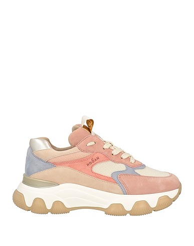 HOGAN Sneakers Antikrosa Leder, Gewebefasern