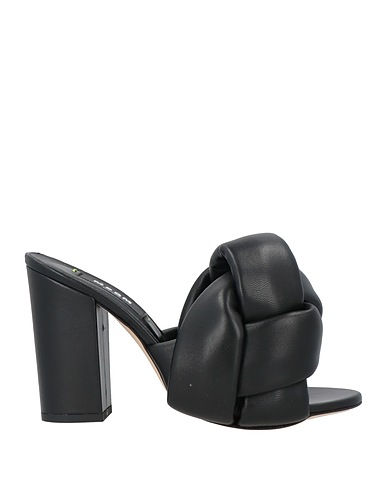 MSGM Sandals Black Soft Leather
