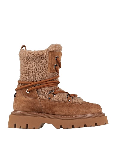 CASADEI Stivaletti Marrone Pelle, Fibre tessili