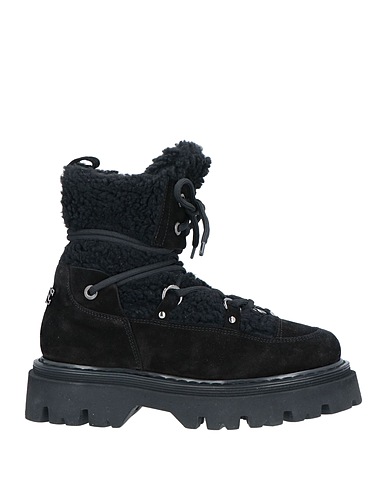 CASADEI Stivaletti Nero Pelle, Fibre tessili