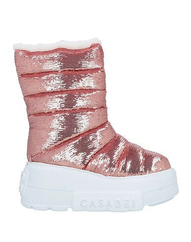CASADEI Ankle boot Rose gold Textile fibres