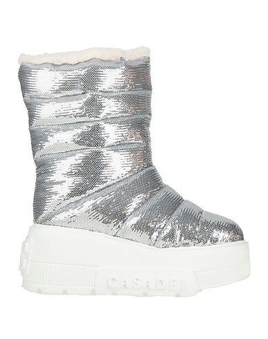 CASADEI ショートブーツ グレー 紡績繊維