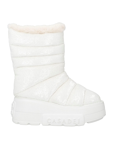 CASADEI Ankle boot White Textile fibres