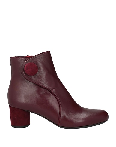 PAS DE ROUGE Ankle boot Plum Calfskin