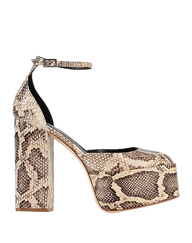 PARIS TEXAS Pump Beige Leather
