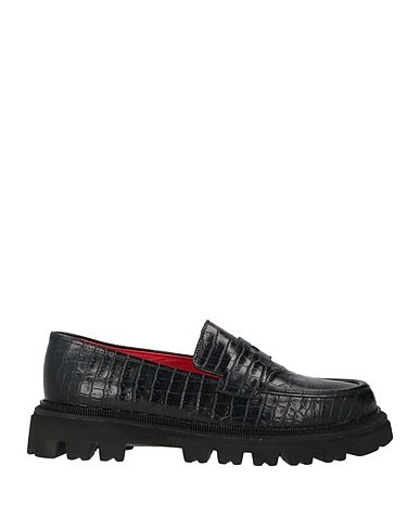 PAS DE ROUGE Loafers Black Soft Leather