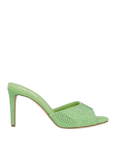 PARIS TEXAS Sandals Light green Soft Leather