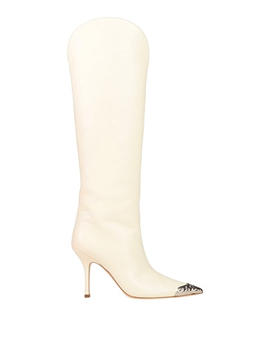 PARIS TEXAS Boots Cream Soft Leather