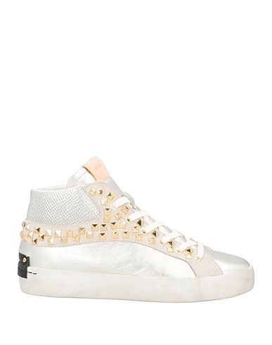 CRIME London Sneakers Silver Soft Leather