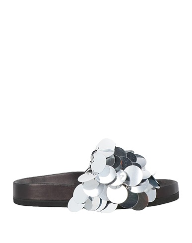 RABANNE Sandals Silver Soft Leather