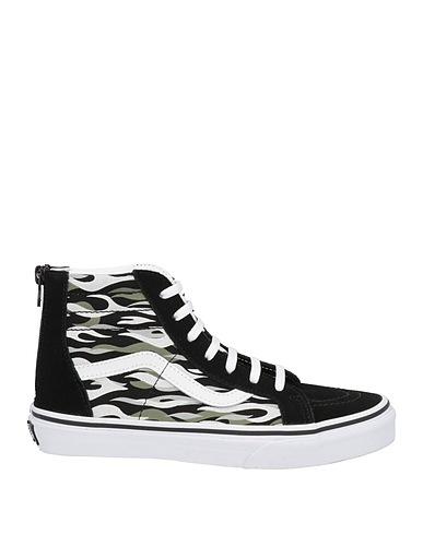 VANS Sneakers JN SK8-Hi Zip
 Black Soft Leather, Textile fibres
