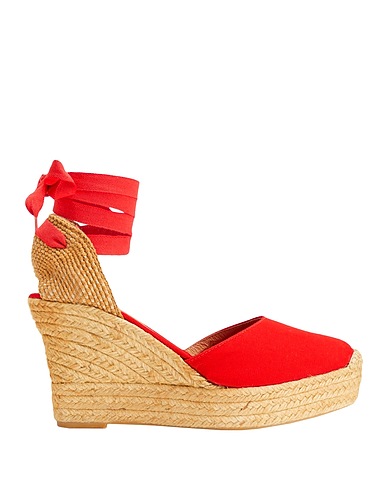 8 by YOOX Espadrilles Red Textile fibres