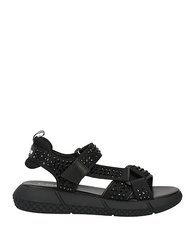 ELENA IACHI Sandals Black Textile fibres