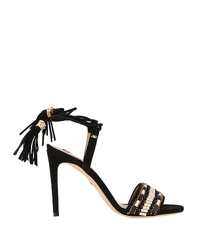 ELISABETTA FRANCHI Sandals Black Leather