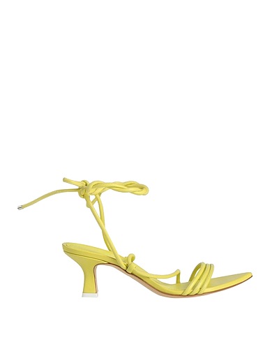 3JUIN Sandalen Limettengrün Leder