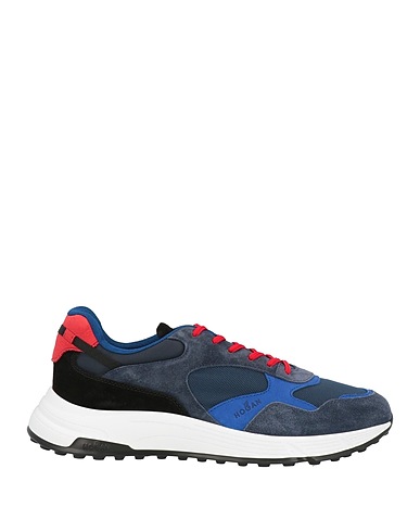 HOGAN Sneakers Midnight blue Leather, Textile fibres