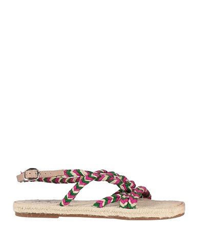 MANEBÍ Espadrilles Green Soft Leather, Textile fibres