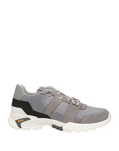 LARDINI by YOSUKE AIZAWA Sneakers Grey Soft Leather, Textile fibers