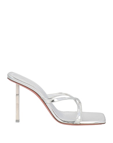AMINA MUADDI Sandals Silver Leather
