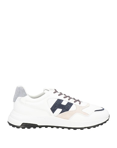 HOGAN Sneakers Weiß Leder, Gewebefasern