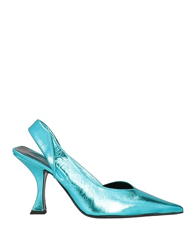 BY FAR Pump Deep teal Soft Leather