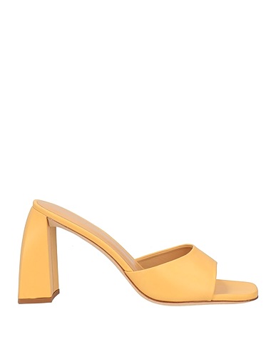 BY FAR Sandals Camel Soft Leather