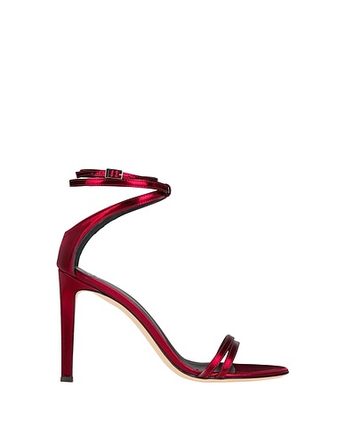 GIUSEPPE ZANOTTI Sandali Bordeaux Pelle