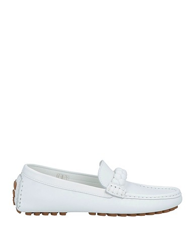 GIANVITO ROSSI Loafers White Calfskin