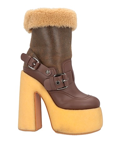 CASADEI Ankle boot Chocolate brown Soft Leather